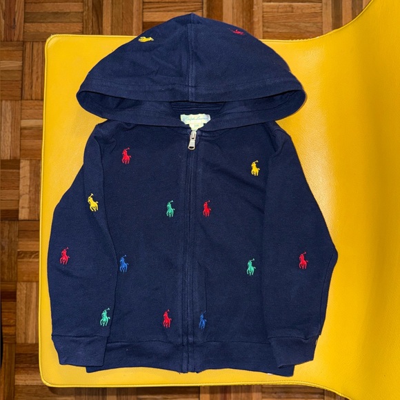 Ralph Lauren baby hoody and pants set with horses - Picture 2 of 4